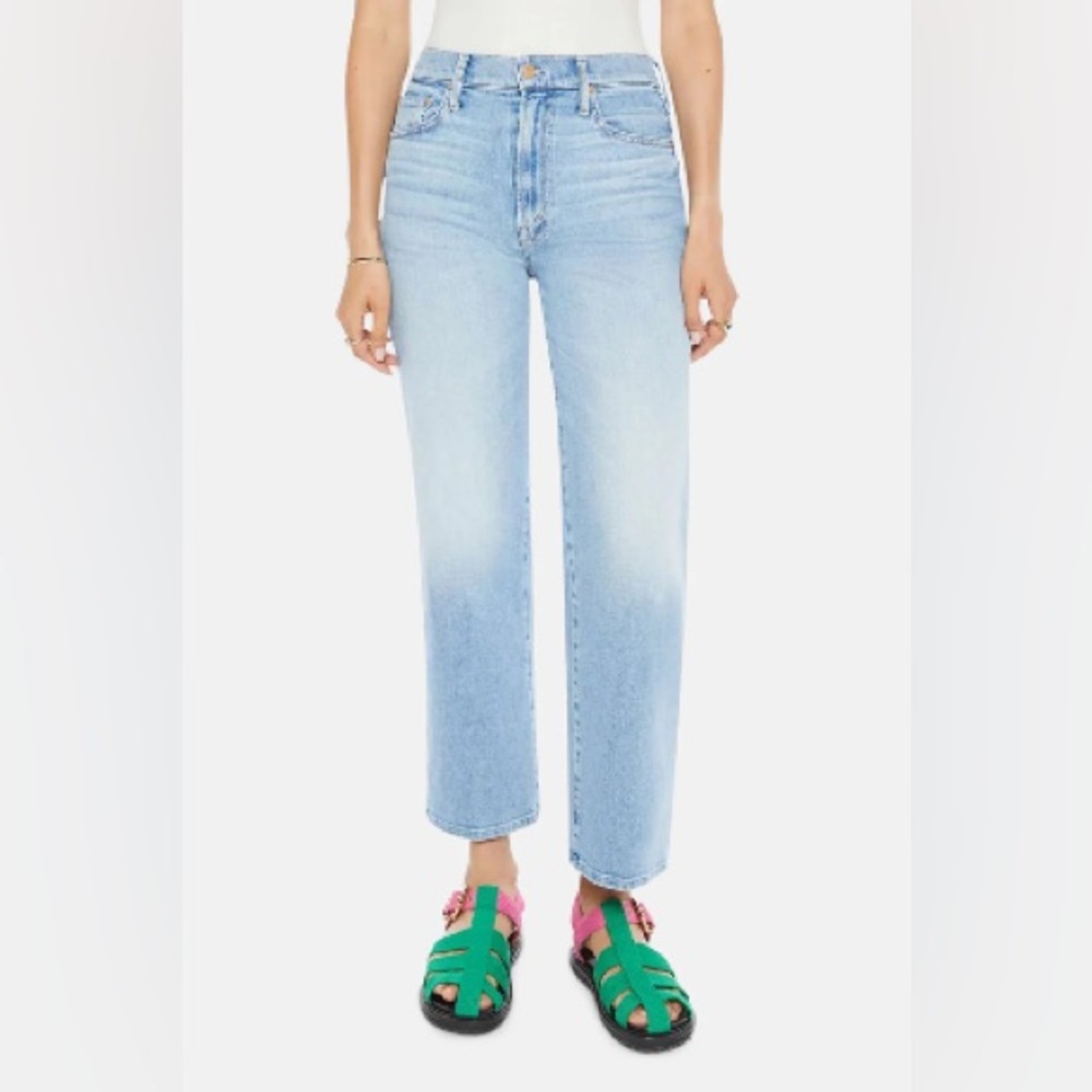 MOTHER The Rambler Ankle Straight Leg Jeans (Look Ma No Hands)